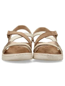 Outlet WALK&FLY Sandalia piel confort tiras mujer
