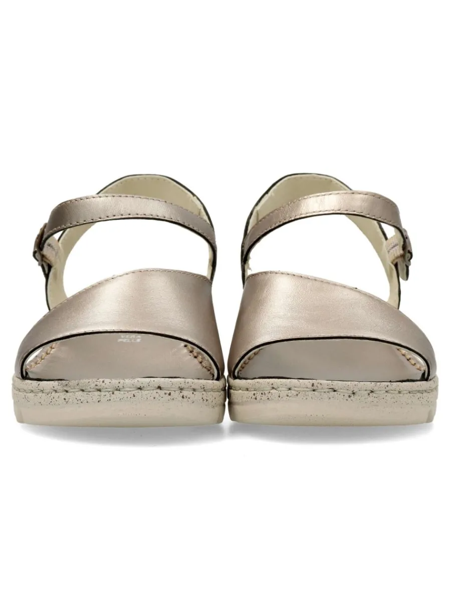 Discount WALK&FLY Sandalia piel confort hebilla mujer