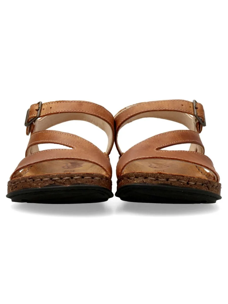 Outlet WALK&FLY Sandalia piel confort tiras mujer