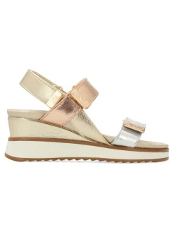 New XTI Sandalia casual confort multi metalizada