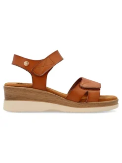 Clearance XTI Sandalia confort cuña efecto madera