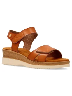 Clearance XTI Sandalia confort cuña efecto madera