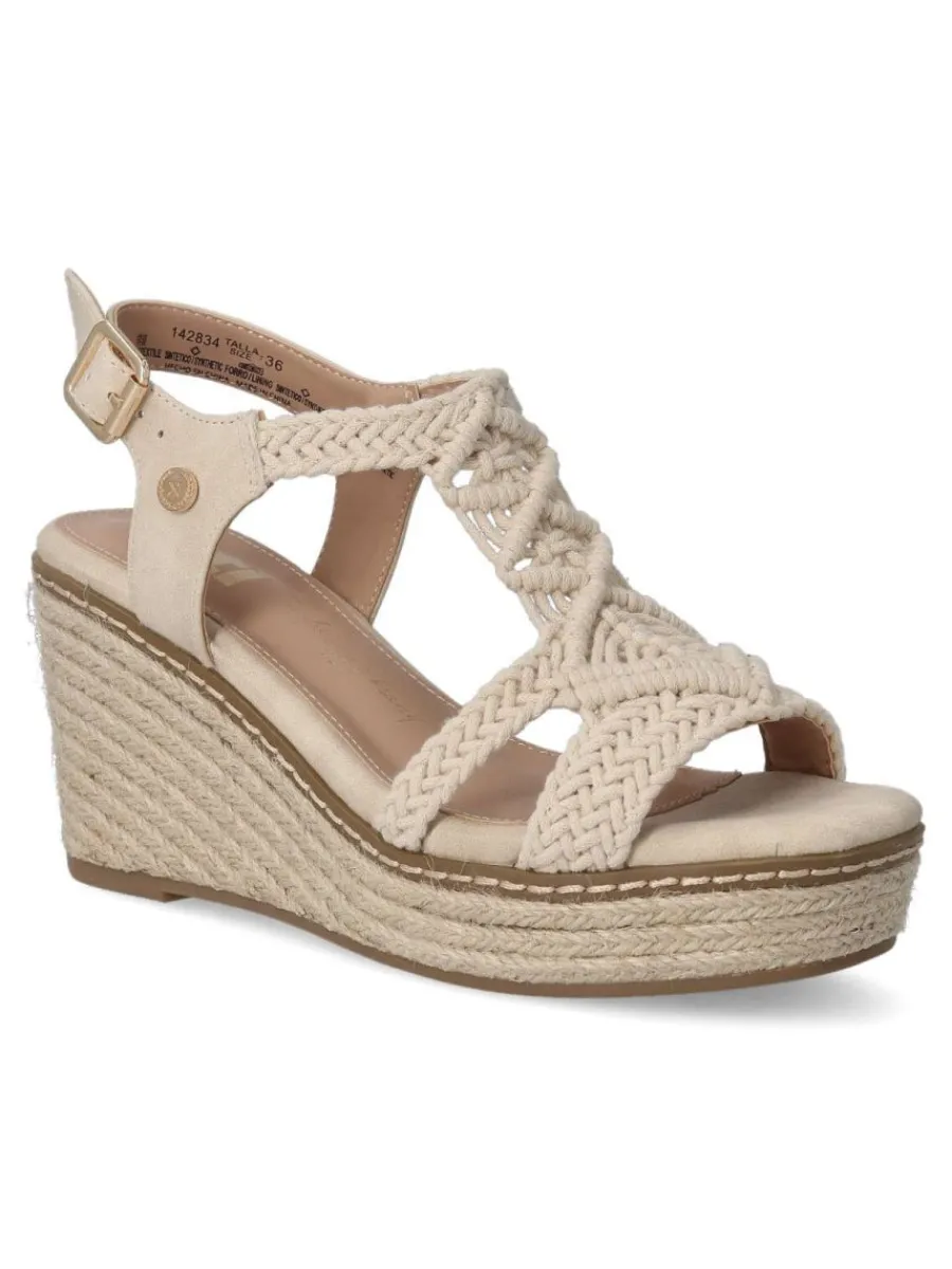 Clearance XTI Sandalia cuerda trenzada mujer