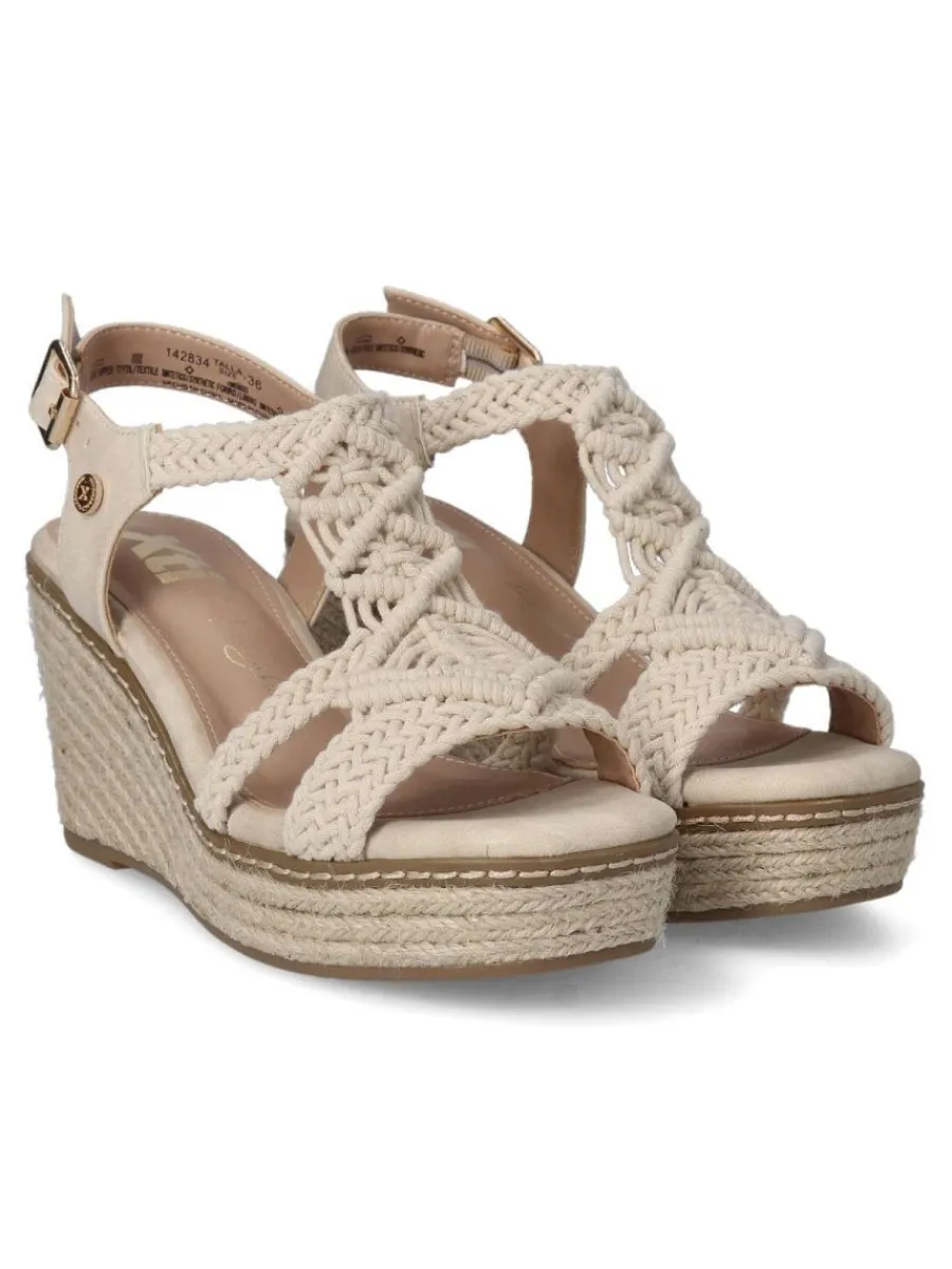 Clearance XTI Sandalia cuerda trenzada mujer
