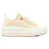 New XTI Zapatilla lona plataforma puntera goma