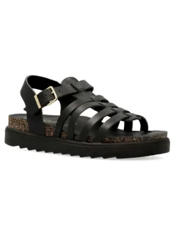 Best YOKONO Sandalia bio cangrejera piel negra