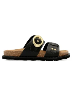 Fashion YOKONO Sandalia bio piel confort hebilla dorada