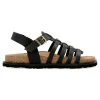 Clearance YOKONO Sandalia cangrejera piel confort negra