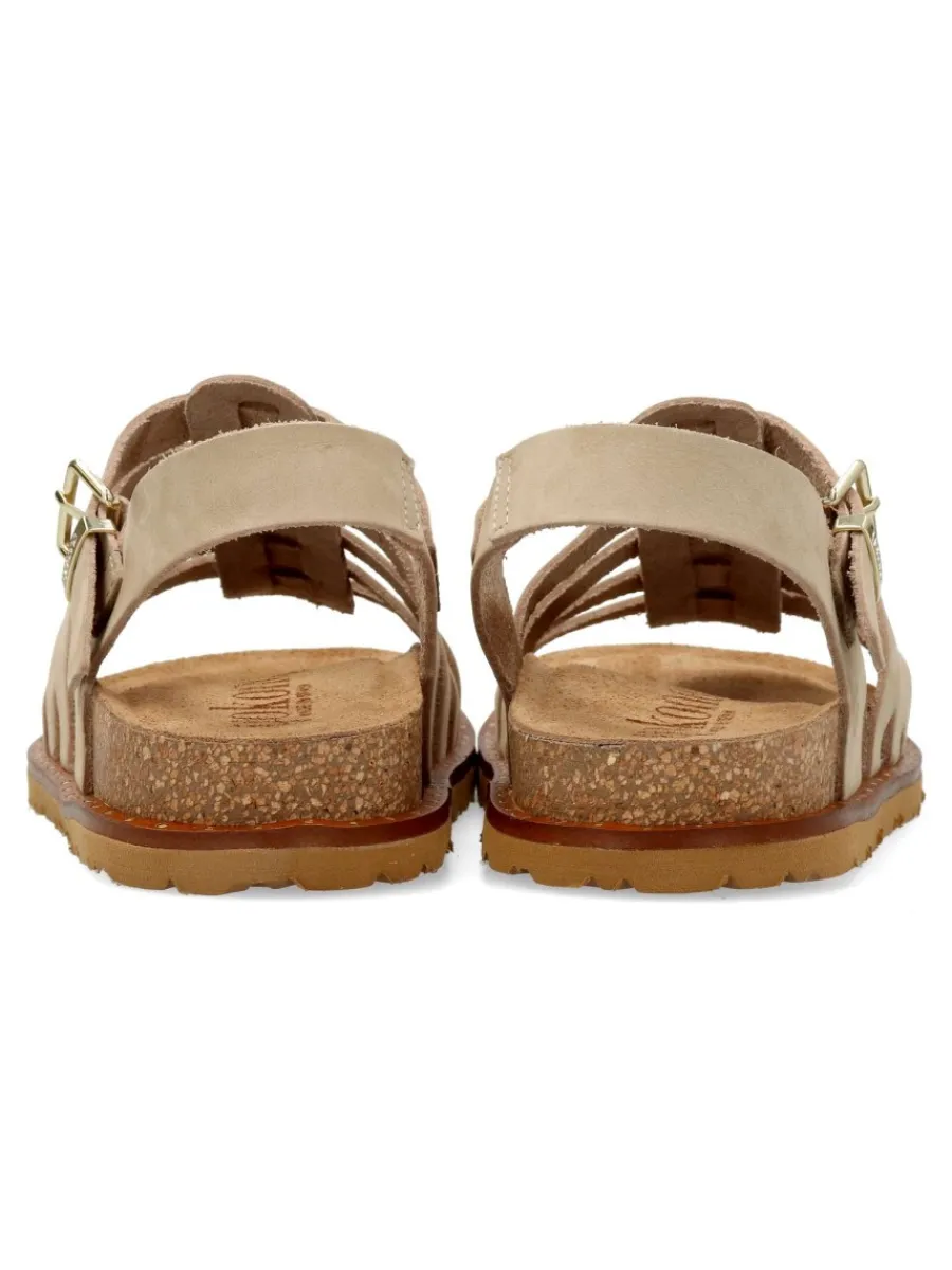 Clearance YOKONO Sandalia cangrejera piel nobuk mujer