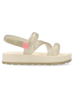 Clearance ZAXY Sandalia tiras doradas Glitter niña